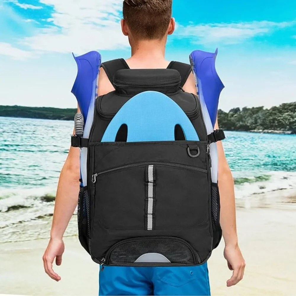 NEW! Large Heavy-Duty Backpack Top-Loading Duffel Bag for Sports/Hiking/Travel - Picture 6 of 11